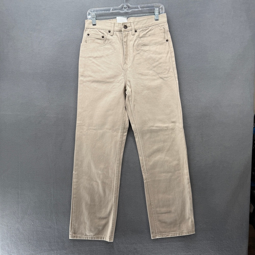 Lavana Mens Straight Leg Jeans 30x30 Light Khaki Tan Cotton Workwear Pants NWT